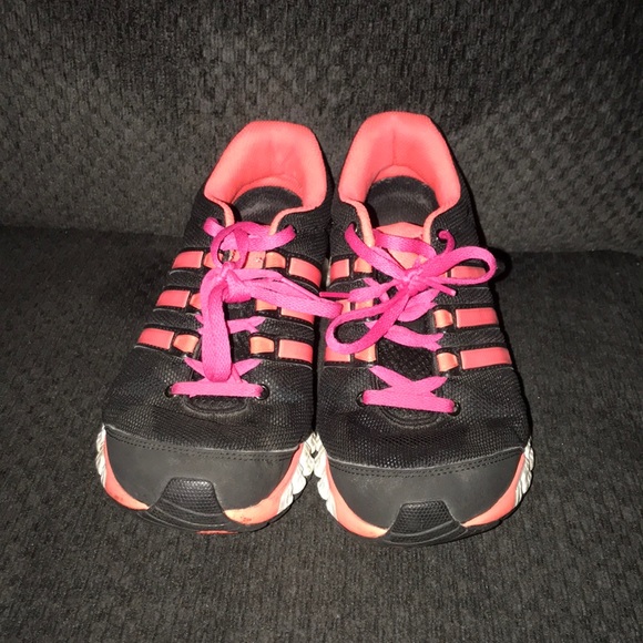 Adidas Black and Hot Pink Adiprene Running Shoes - Picture 1 of 3